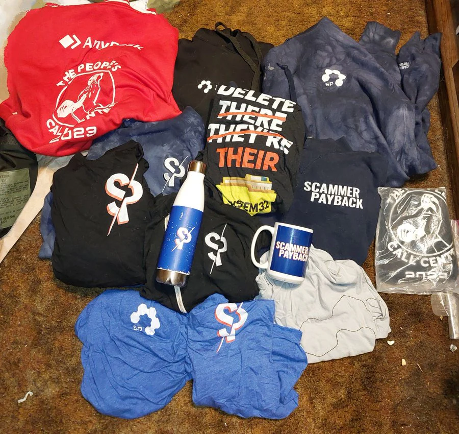 Scammer Payback Hats, Hoddies, T-Shirts, Mugs